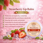 Kayee Ayurveda Strawberry Lip Balm for Lips, Hydrating & Nourishing Lip Moisturizer for Dry, Rough & Chapped Lips, Helps Maintain Soft & Smooth Lips, Everyday Lip Care | 6 g