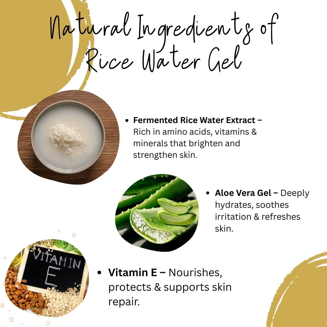 Bhudevam Naturals Khadi Rice Water Aloevera Gel for Acne-Prone Skin – Soothing, Hydrating & Non-Greasy Formula- 200GM