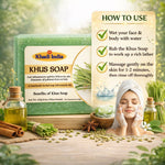 Bhudevam Naturals Khadi Handmade Khus Soap For Cooling & Skin Refreshing Bath Soap- 500GM (Pack of 4)