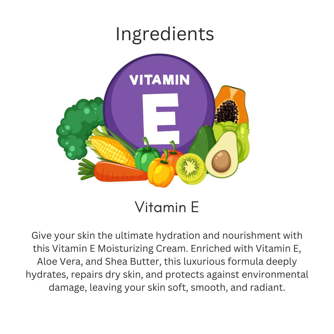 Khadi Essentials Vitamin E Hydrating Face Cream (50g) | For Skin Repair, Radiant Glow & Fine Lines