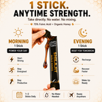 Herbs O' Shrubs Shilajit Gold Sticks | Ayurvedic Men Wellness Supplement with Shilajit, Honey & Caramel | Support Strength, Stamina, Energy & Vitality | Natural Rejuvenator, 5 Sticks