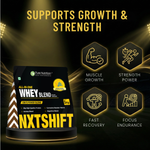 CSK Limited Edition Pure Nutrition NXT SHIFT All-In-One Whey Blend Powder No Added Sugar Belgian Chocolate 1Kg Pouch