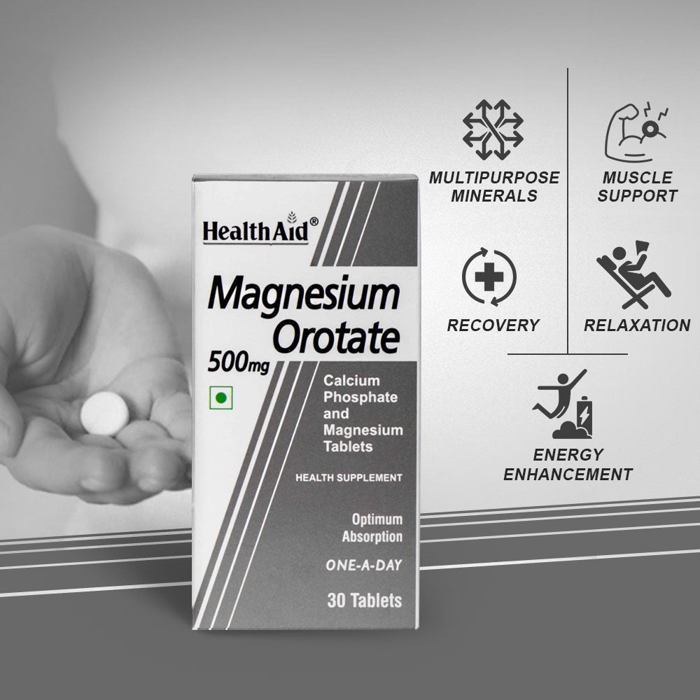 Healthaid Magnesium Orotate 500mg Tablet - 30 Tablet