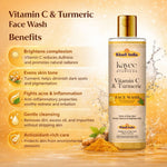 Kayee Ayurveda Vitamin C Turmeric Face Wash for Glowing Skin | Herbal Facial Cleanser with Vitamin C & Haldi | Helps Cleanse Dirt, Pollution, Excess Oil & Daily Impurities While Supporting a Fresh, Bright & Healthy-Looking Complexion | 210 ml