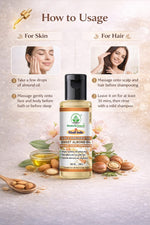 Bhudevam Naturals Khadi Sweet Almond Oil – Pure Natural Carrier Oil for Skin, Hair & Body Massage- 100ML