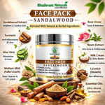 Bhudevam Naturals Khadi Sandalwood Face Pack for Skin Brightening & Glow- 100GM (Pack of 2)