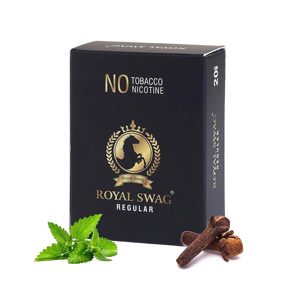Royal Swag Herbal Mint Cigarettes - Tobacco & Nicotine Free (20 Sticks)
