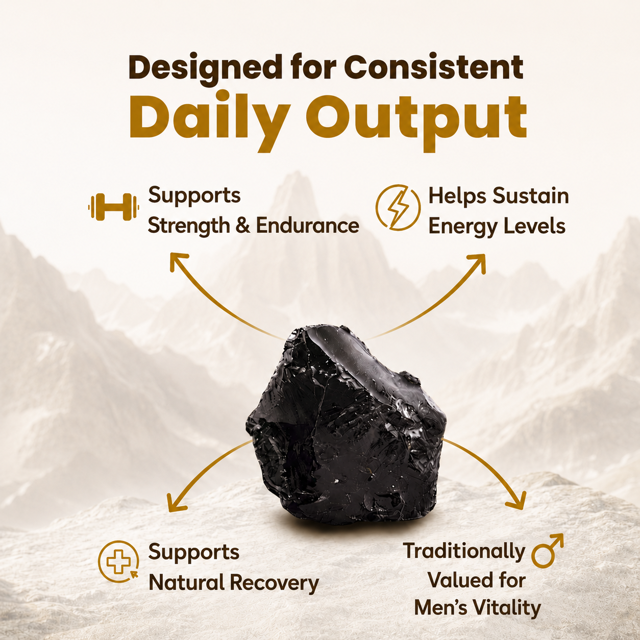 Herbs O' Shrubs Shilajit Pro Snap Sachet | Ayurvedic Resin for Energy, Strength, Stamina & Vitality | Fulvic Acid & Minerals | Instant On-the-Go Male Wellness, 30 Sachets