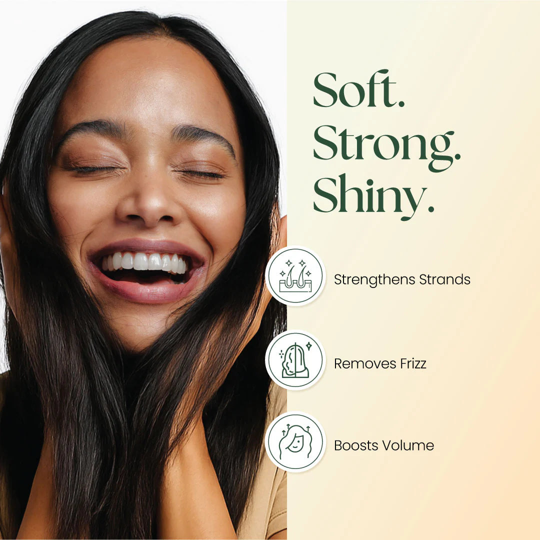 Moha: Lightweight Herbal Hair Conditioner (200ml)- Silicone-Free Anti-Frizz Detangler