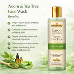 Kayee Ayurveda Neem Tea Tree Face Wash for Men & Women | Herbal Facial Cleanser for Oily & Acne-Prone Skin | Neem & Tea Tree Formula Helps Remove Dirt, Excess Oil & Impurities for Fresh, Clean & Healthy-Looking Skin | 210 ml