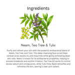 Khadi Neem & Tea Tree Face Scrub | Exfoliating Scrub for Oily & Acne-Prone Skin | Helps Remove Dead Skin, Dirt & Excess Oil | Pore Cleansing & Blemish Care | Herbal Ayurvedic Formula for Clear & Fresh-Looking Skin | 100 gm