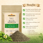 Kayee Ayurveda Black Mehendi Hair Powder, Herbal Hair Colour Powder for Black & Dark Brown-Looking Hair, Helps Cover the Appearance of Grey Hair, Traditional Mehendi Hair Care for Women & Men | 100 g