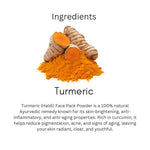 Khadi Turmeric Powder for Face & Body | 100% Pure Natural Haldi Powder | Ayurvedic Skin Brightening, Acne-Prone & De-Tan Care | Helps Improve Skin Glow & Even-Toned Appearance | Herbal Face & Body Pack | For All Skin Types | 100 gm