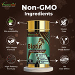 Vitaminnica Biotin Capsules - Hair Growth, Glowing Skin & Nail Strength Support, 60 Count