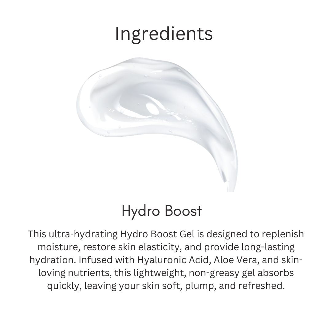 Khadi Hydro Boost Face Gel | Deep Hydration, Skin Plumping & Glow | Lightweight Non-Sticky Moisturizing Gel | For Men & Women - 50GM