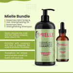 Mielle Bundle Rosemary Mint Scalp & Hair Strengthening Oil 59 ML & Rosemary Mint Strengthening Shampoo 355 ML