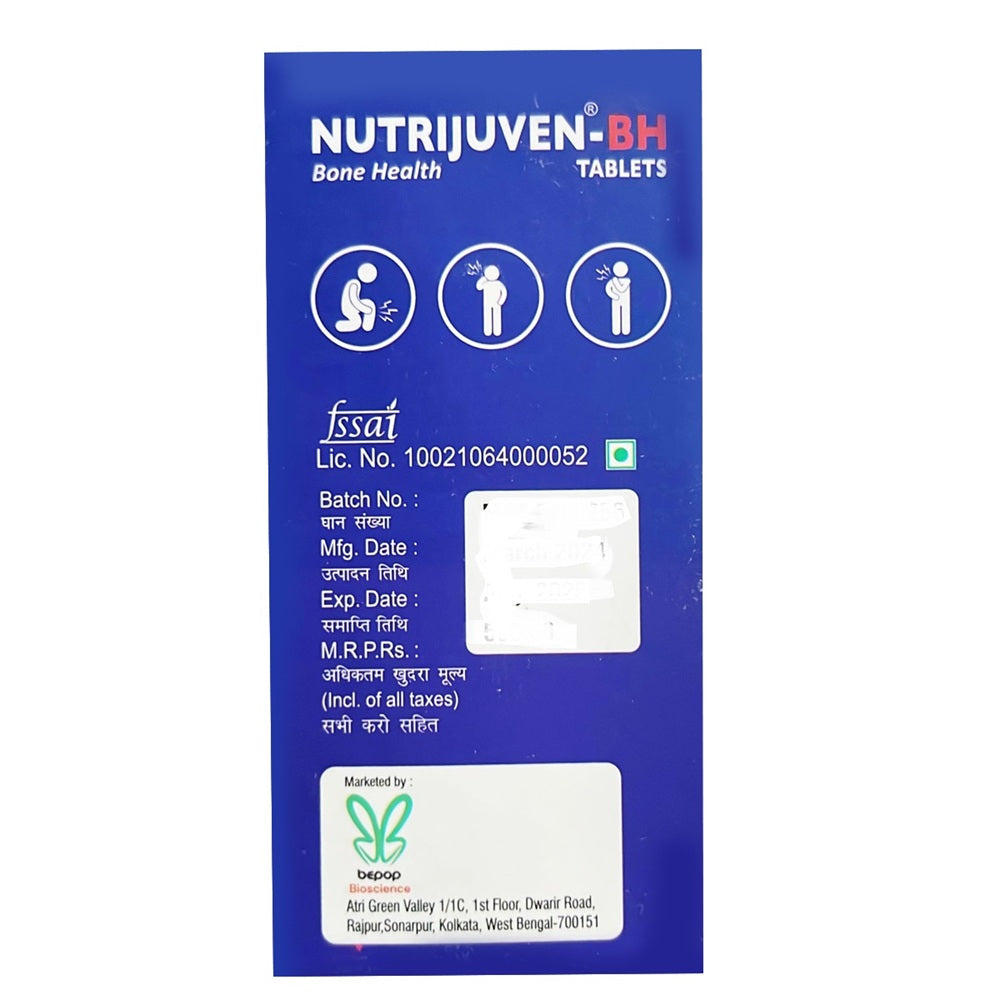 Bepop Bioscience Nutrijuven BH Bone Health Supplement Tablets - 30 Tabs