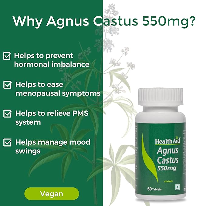 Healthaid Agnus Castus 550mg Tablet - 60 Tablets