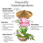 Kayee Ayurveda Multani Mitti Face Scrub for Deep Cleansing & Exfoliation | Herbal Fuller’s Earth Facial Scrub for Removing Dead Skin Cells, Excess Oil & Impurities | Helps Leave Skin Smooth, Soft, Fresh & Naturally Radiant