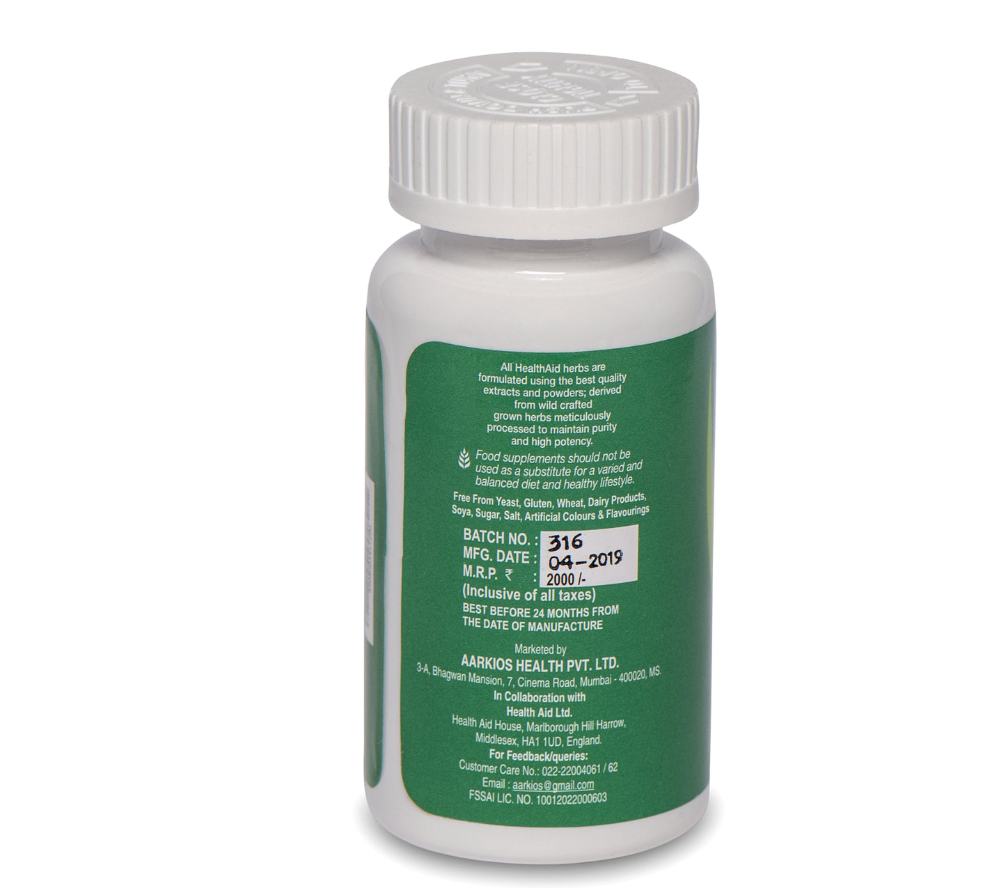 HealthAid Milk Thistle 500mg Tablets - 60 Tablets