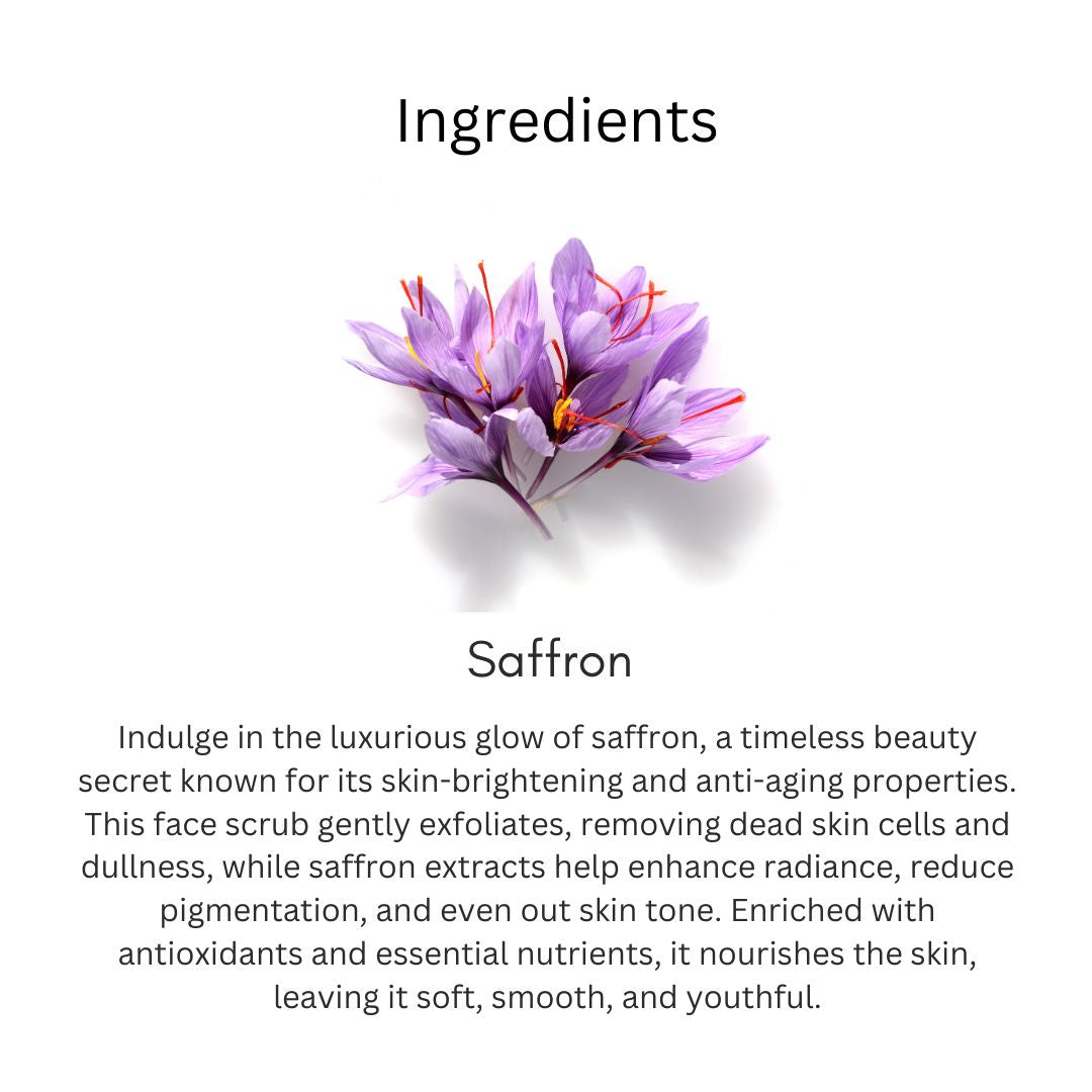 Khadi Kumkumadi Face Scrub | Ayurvedic Herbal Scrub with Saffron, Turmeric & Herbal Oils | Gentle Exfoliation for Dead Skin & Surface Impurities | Skin Brightening & Radiance Care | Helps Improve Skin Texture & Glow | For All Skin Types | 100 gm