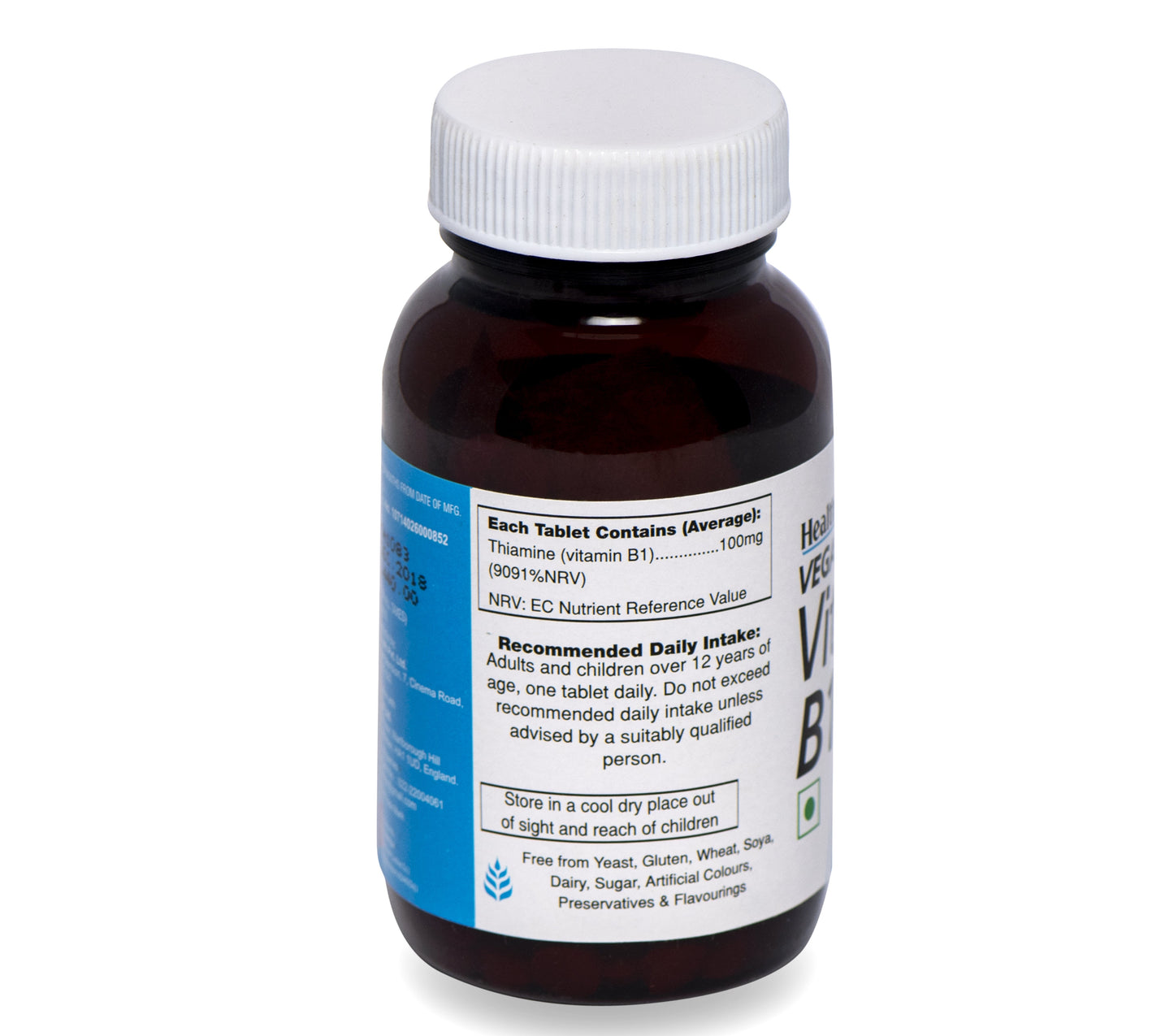 HealthAid Vitamin B1 100mg Tablet - 90 Tablets