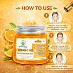 Bhudevam Naturals Khadi Vitamin C Gel for Glowing Skin – Brightens, Hydrates & Reduces Dullness- 200GM