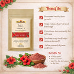 Kayee Ayurveda Hibiscus Hair Care Powder, Herbal Hibiscus Powder for Hair Nourishment & Conditioning, Helps Maintain Smooth, Soft, Manageable & Healthy-Looking Hair, Traditional Herbal Hair Care | 100 g