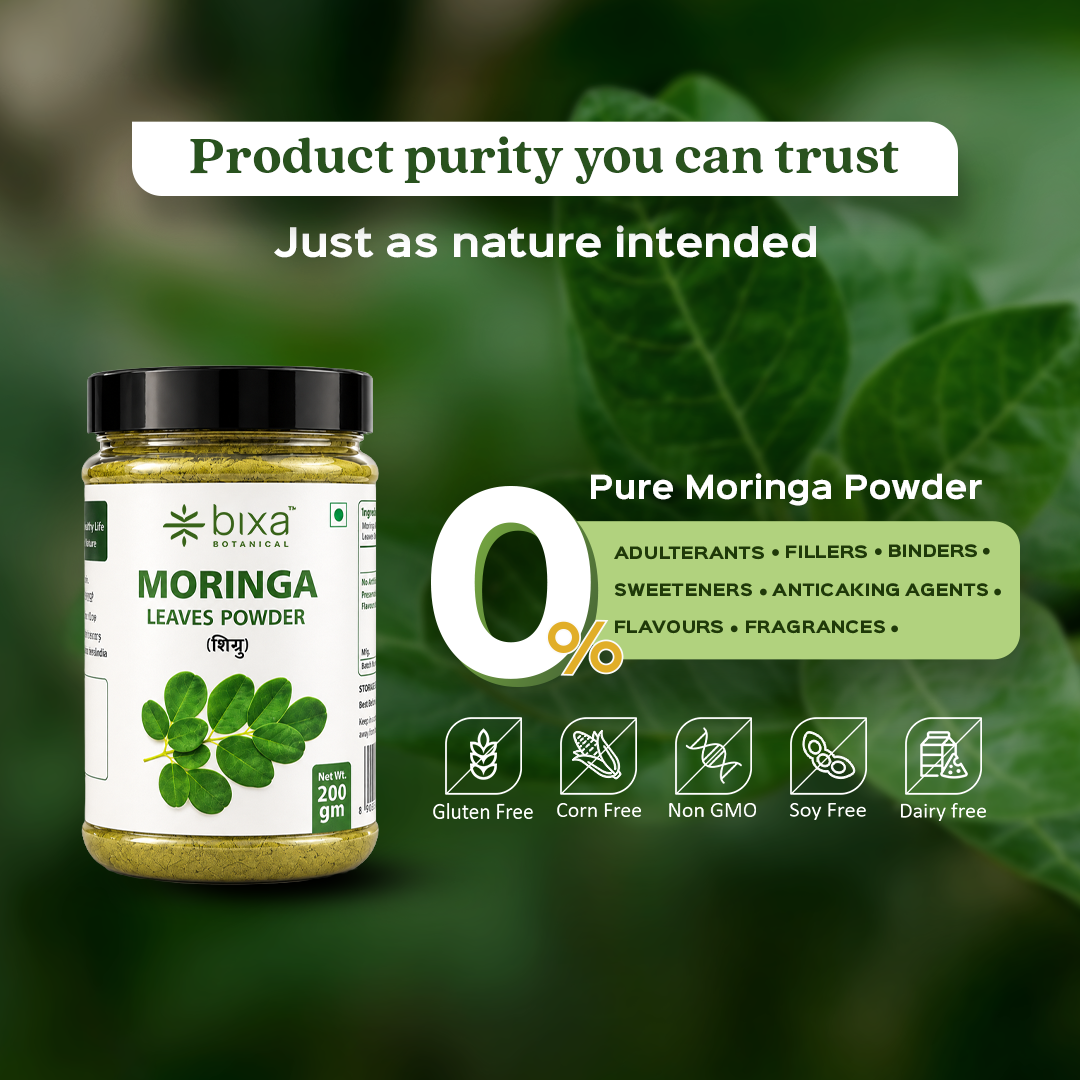 Bixa Botanical Moringa Leaves Powder | 1 kg