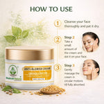 Bhudevam Natuals Khadi Anti Blemish Cream for Dark Spot Removal & Skin Brightening Moisturizer for Clear Skin- 50GM