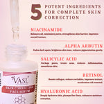 VASL Skin Correcting Face Serum - 5% Niacinamide & 2% Alpha Arbutin, 30ml