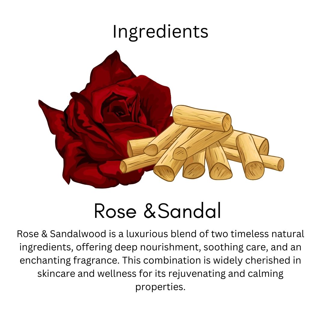 Utkrisht Khadi Rose & Sandalwood Soap (125g)