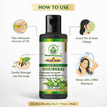 Bhudevam Naturals Khadi Bhringraj Hair Oil – Nourishing Oil for Dry, Damaged & Weak Hair- 210ML