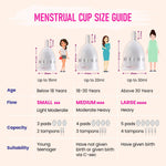 MildCares Menstrual Cup with Sterilizer Container | Safe, Easy-to-Use & Comfortable | White | Large