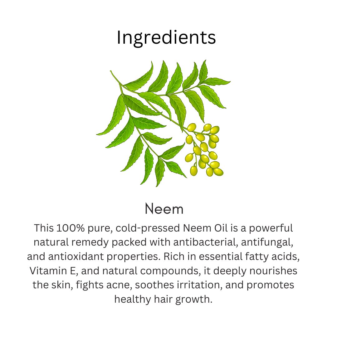 Utkrisht Khadi Pure Neem Oil | For Hair & Skin | Anti-Dandruff, Hair Fall Control & Scalp Nourishment