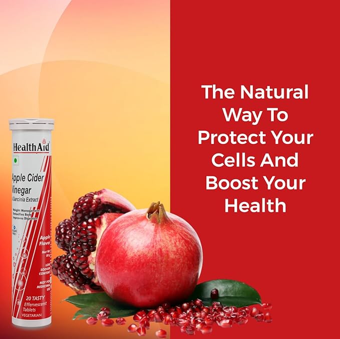 HealthAid Apple Cider Vinegar Effervescent Tablet - 20 Effervescent Tablet