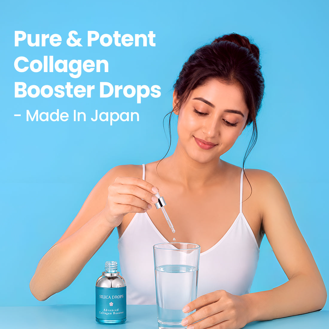 Hi Life Silica Drops Advanced Collagen Booster | Ionic Liquid Mineral Supplement for Skin Elasticity, Hair Strength & Joint Support (60 ml)