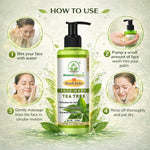 Bhudevam Naturals Khadi Tea Tree Face Wash – Anti-Pimple, Anti-Blemish & Refreshing Formula- 210ML