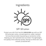 Khadi SPF 50 Sunscreen Lotion | Broad Spectrum UVA & UVB Sun Protection | Water-Resistant Sunblock for Face & Body | Helps Prevent Sun Tan & Sun Damage | 100 ml
