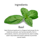Khadi Basil Essential Oil | Pure & Natural Basil Oil for Hair & Scalp Care | Herbal Essential Oil for Dandruff & Aromatherapy | Helps Support Healthy-Looking Hair & Relaxation | 15 ml