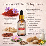 Kayee Ayurveda Kumkumadi Tailam Face Oil, Ayurvedic Facial Oil for Soft, Smooth & Radiant-Looking Skin, Nourishing & Moisturizing Face Oil for Dull, Dry & Uneven-Looking Skin, Women & Men | 15 ml