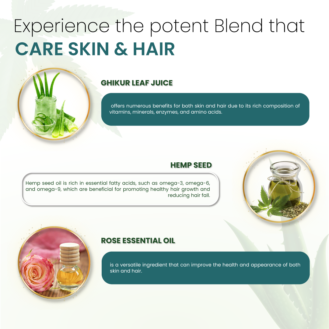 Cannarma Hemp Aloe Vera Gel | For Face, Hair, Skin Moisturizer | Hydrates and Soothes | With Vitamin E - 100gm