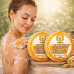 Bhudevam Naturals Khadi Sandal Turmeric Loofah Soap – Natural Exfoliating Bath Soap for Glowing & Clear Skin- 250GM (Pack of 2)