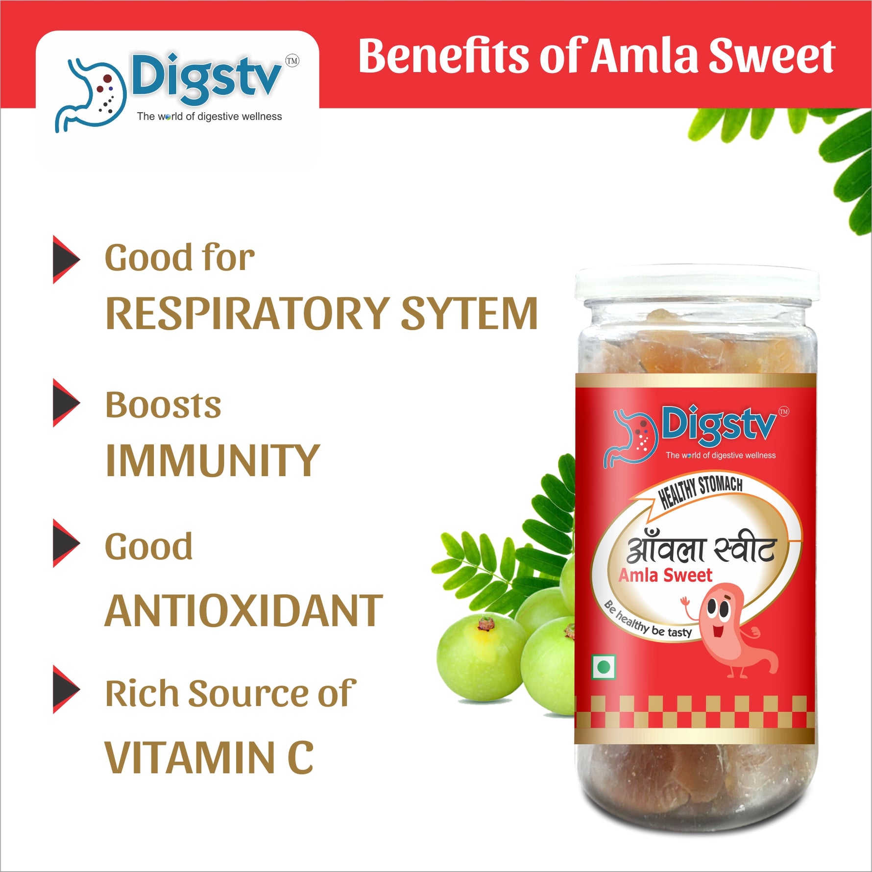 Amla Sweet Candy 100gm (Pack of 8 )– Sweet & Tangy Indian Gooseberry Snack Digestive Wellness.