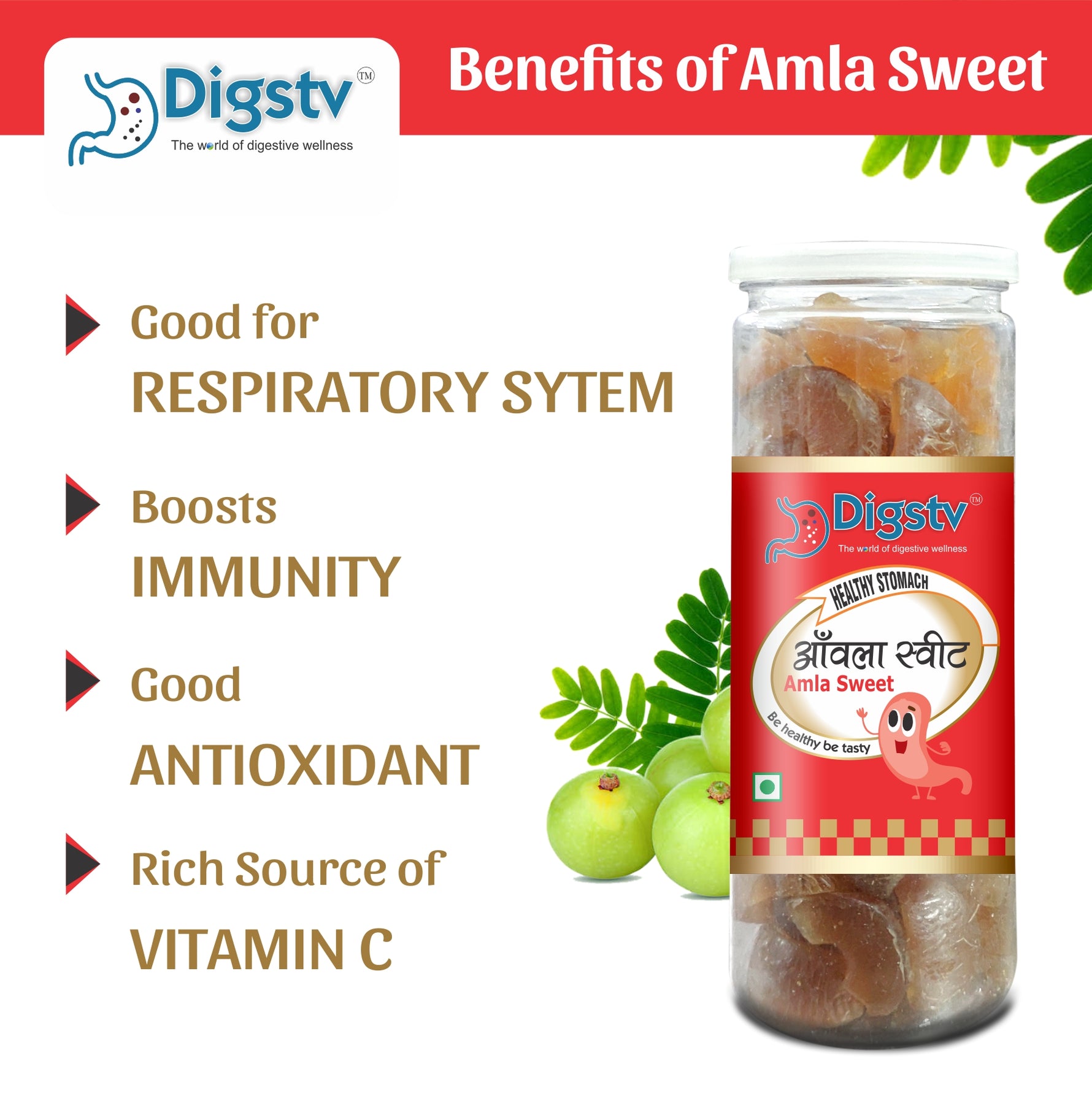 Amla Sweet Candy 200gm (Pack of 2)– Sweet & Tangy Indian Gooseberry Snack Digestive Wellness.