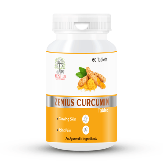 Zenius Curcumin Tablets - for Anti-Inflammatory and Antioxidant-Rich Tablets for Joint Health, Pain Relief, and Immunity - 60 Tablets