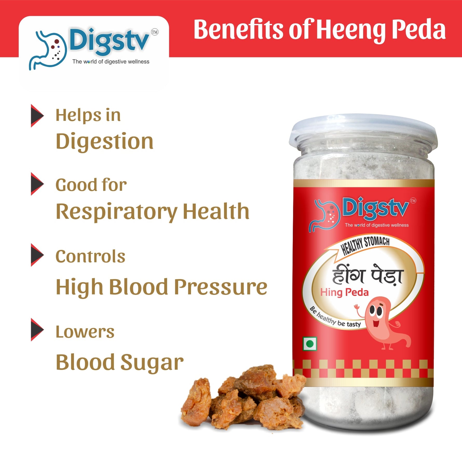 Hing Peda  100gm (Pack of 3) for Digestion Support | Suitable for Daily Use