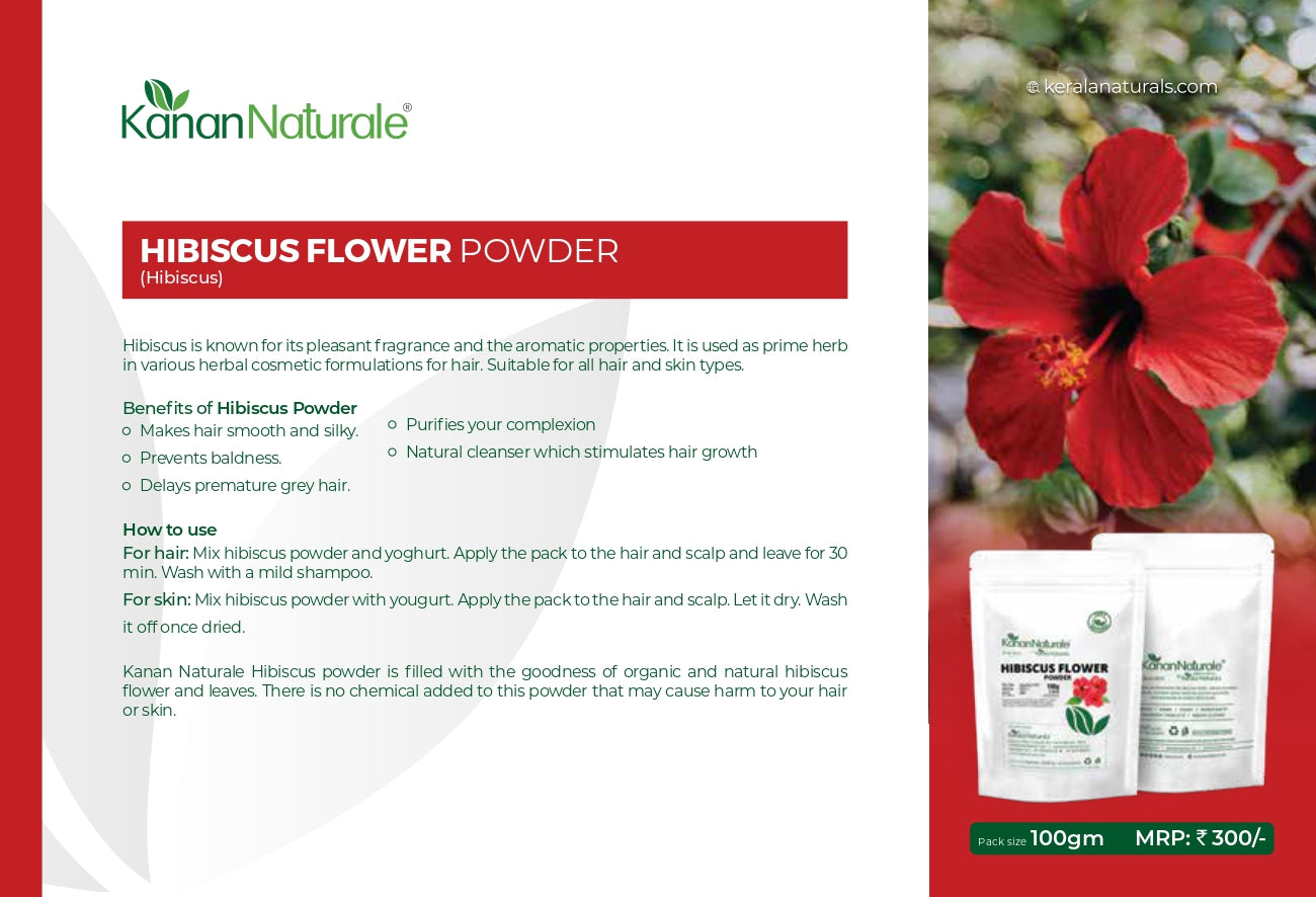Kerala Naturals Hibiscus Flower Powder 100 gm