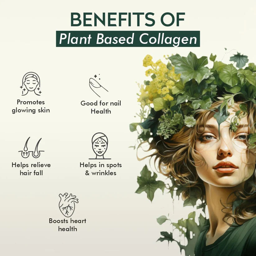 Vitaminnica Plant Based Collagen Capsules - Vegan Builder with Vitamin C & Hyaluronic Acid, 60 Count