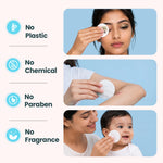 Hi Life Organic Cotton Makeup Remover Pads (Round, Pack of 25) | 100% Pure Organic Cotton Facial Cleansing & Toning Pads